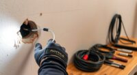 securely install electrical wiring