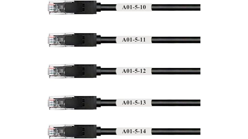 self laminating cable labels
