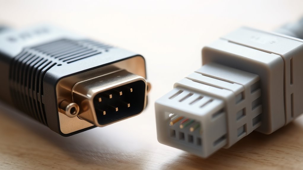 serial connectors for data transfer