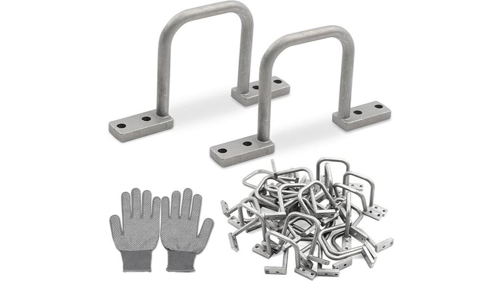 set of aluminum cable rings