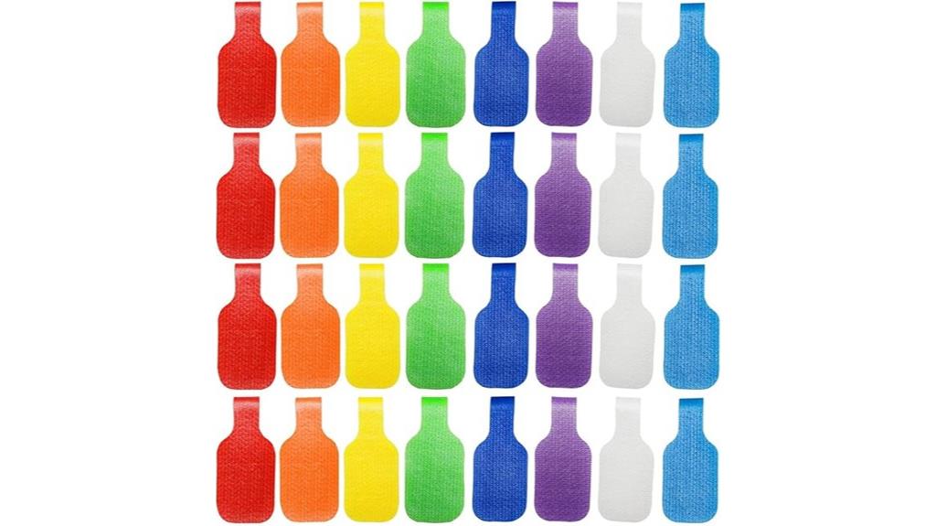 set of thirty two cable labels