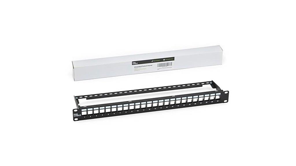 shielded 24 port patch panel