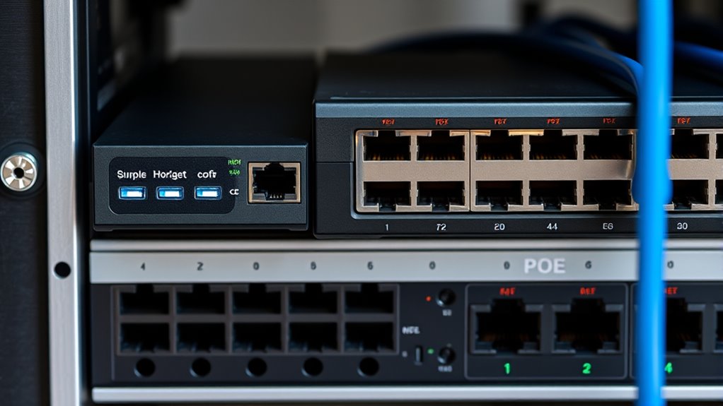 simplified cable powered network setup