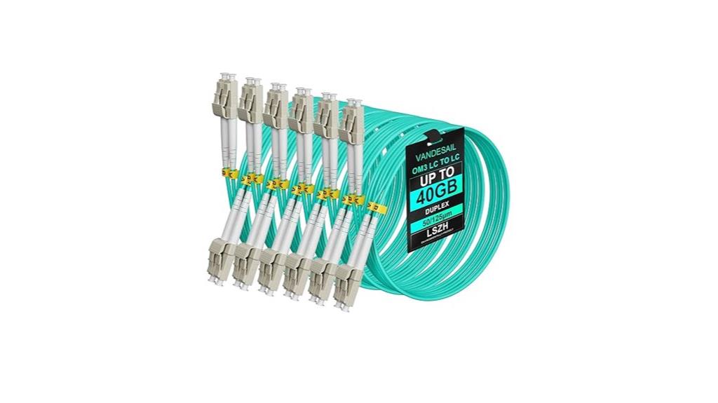 six pack lc fiber cables