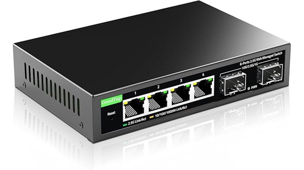 six port 2 5gb switch