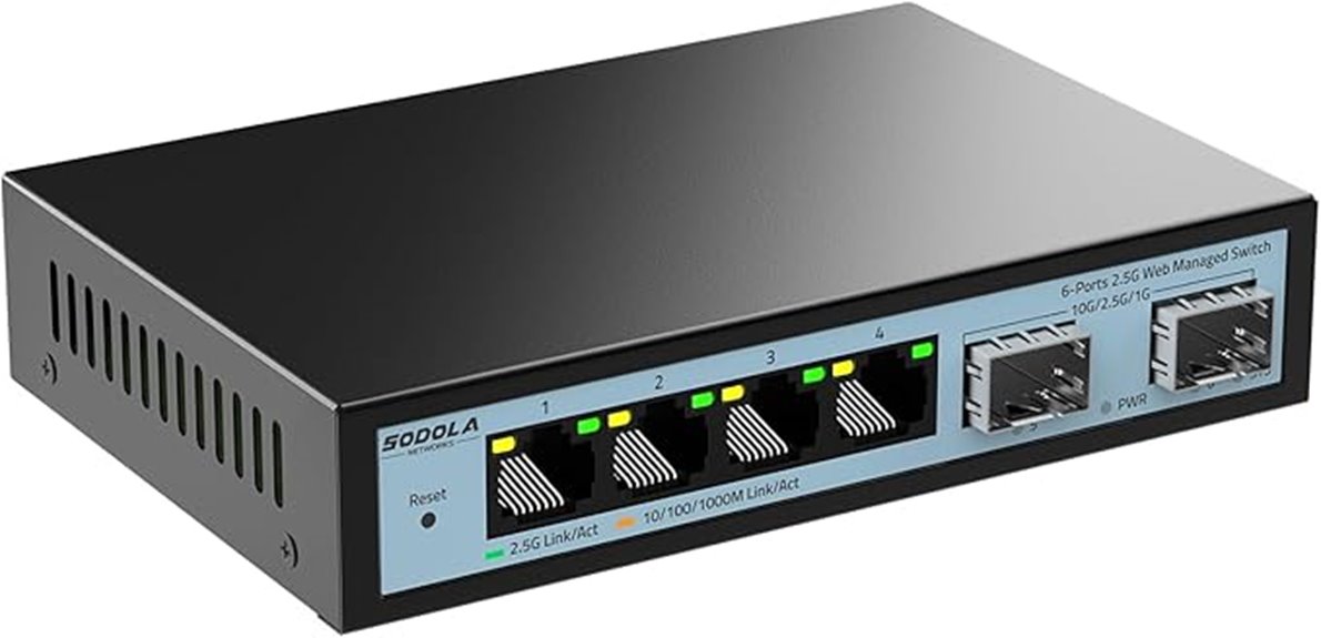 six port high speed switch