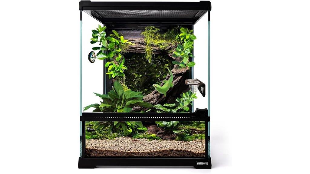 small glass reptile terrarium