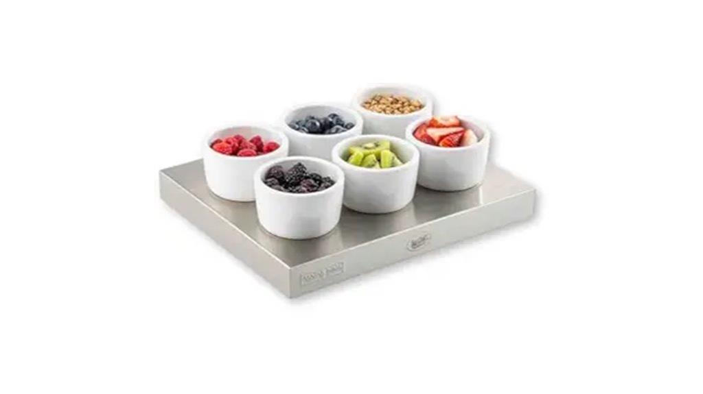 small silver cooling plate