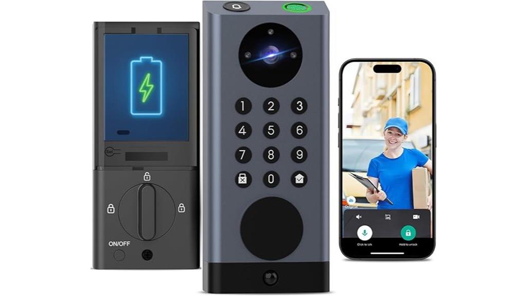 smart door lock camera
