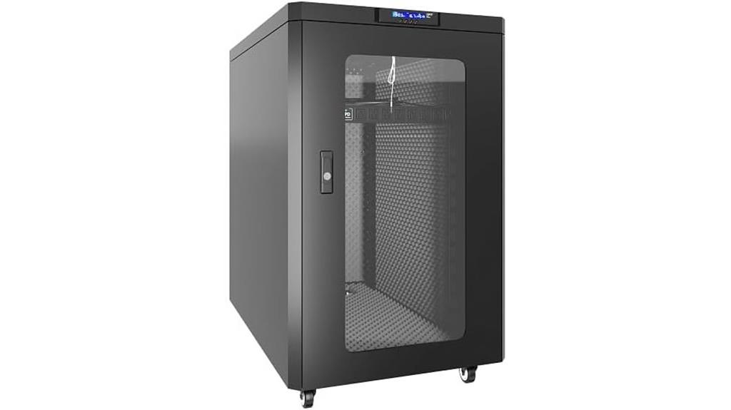 soundproof 15u server cabinet