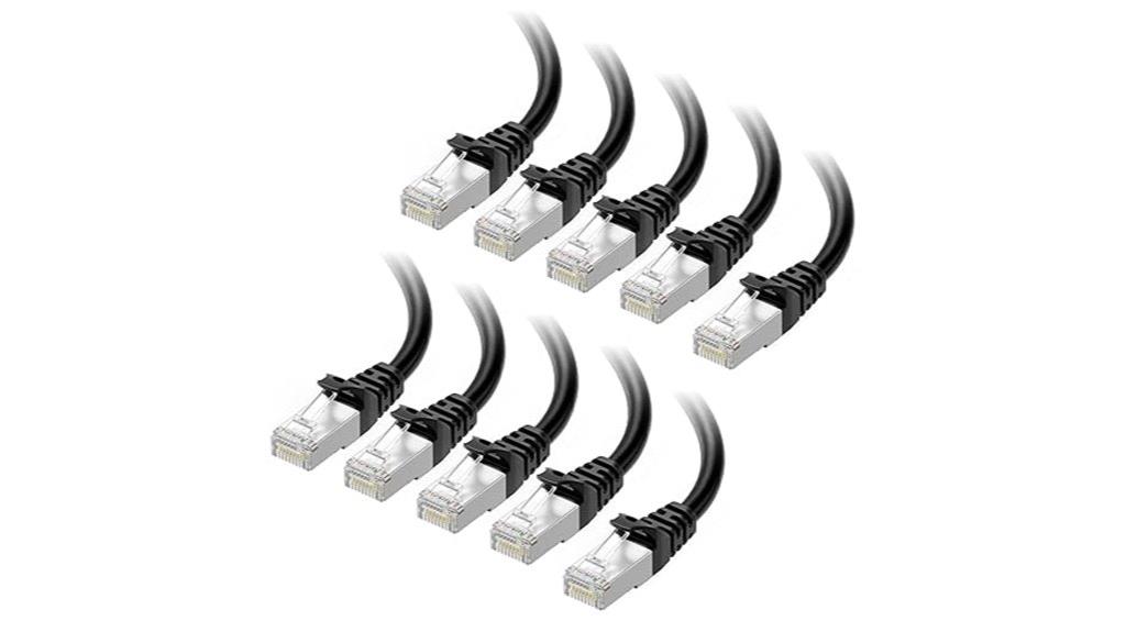 ten pack shielded ethernet cables
