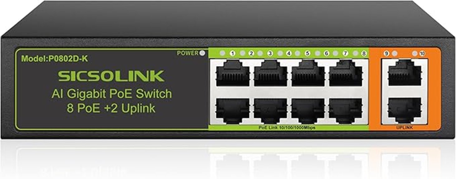 ten port poe switch