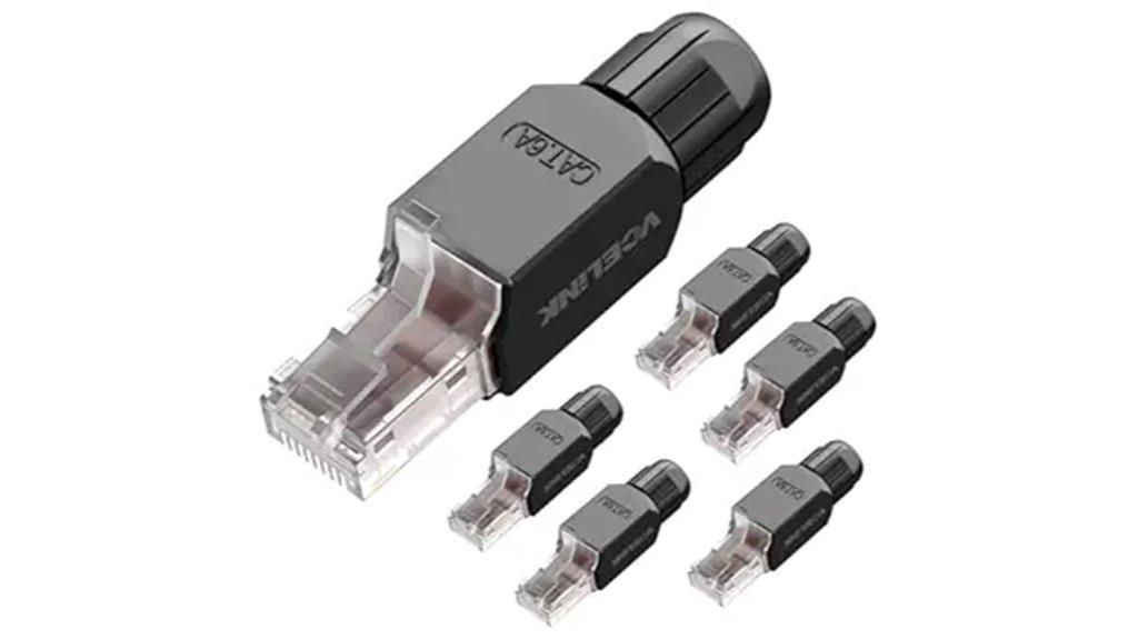 tool free rj45 cat6a connector