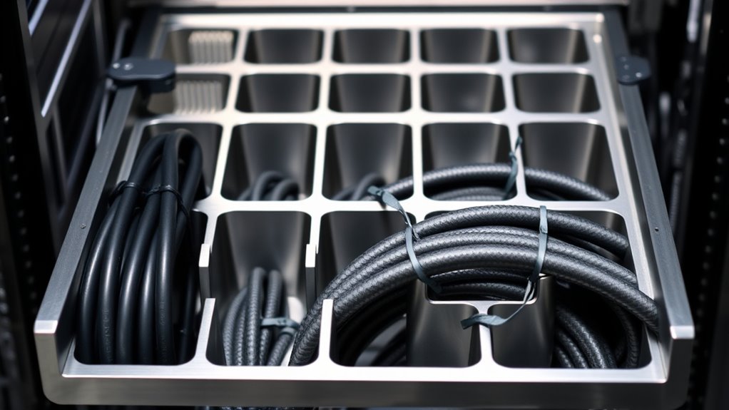 top rackmount cable management