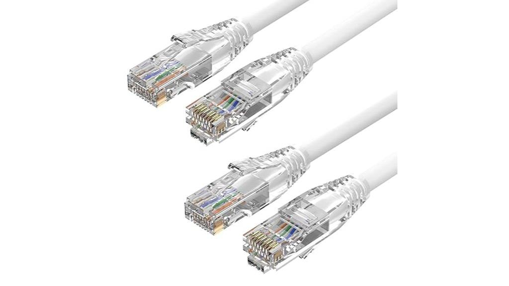 two 4 foot cat6 cables