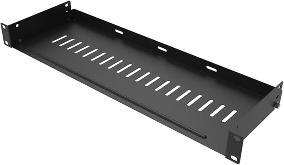 vented rack shelf
