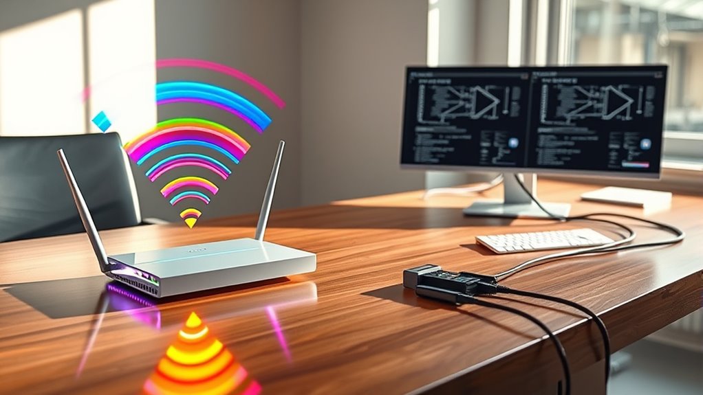 wired connections ensure security