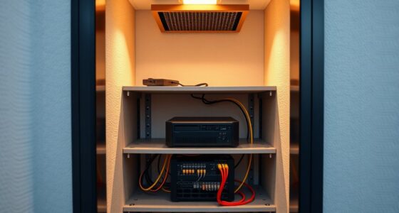 constructing compact server closet