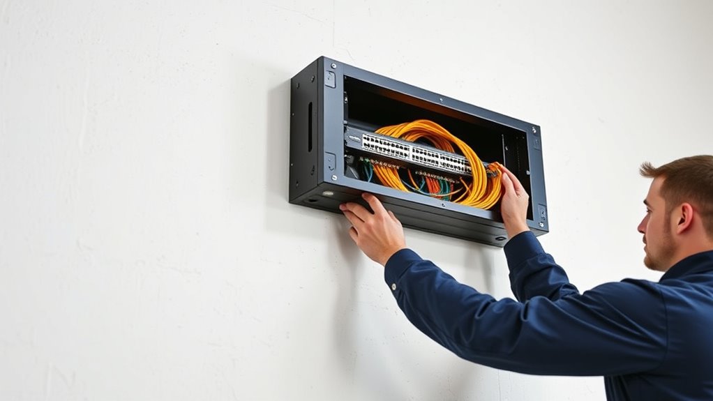 effective cable management and installation