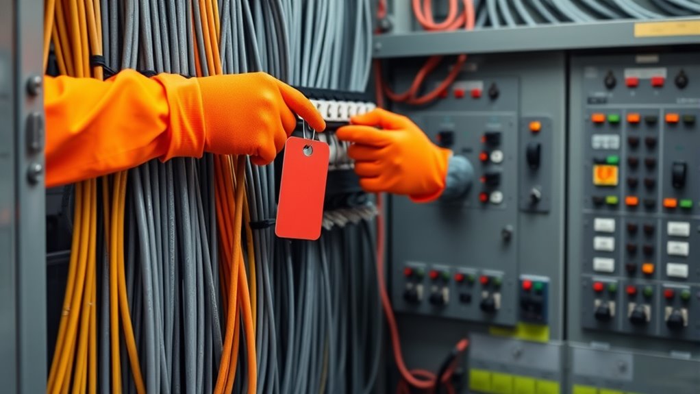 ensure proper lockout tagout procedures