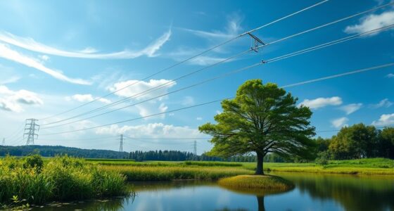 keep distance from power lines