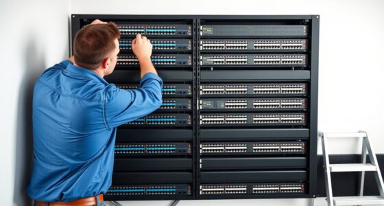 mounting network rack wall