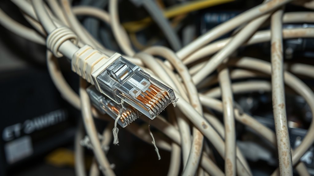 obsolete cat5e network cables