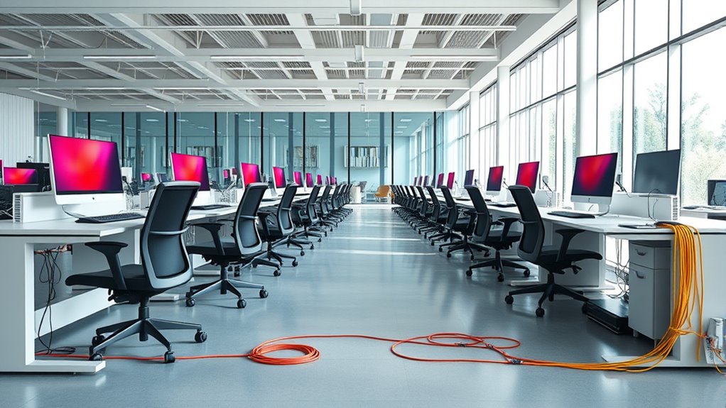 open office cable organization