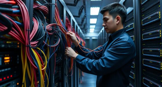 organizing server cables efficiently