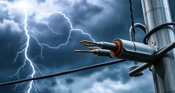 outdoor cable lightning protection
