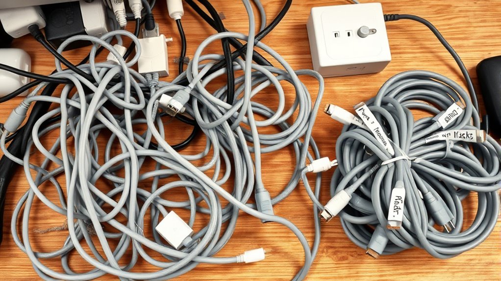 poor cable organization practices