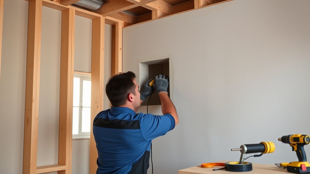proper wall cable installation