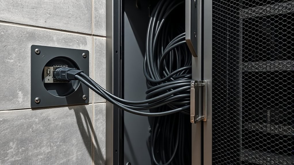secure network cable installations