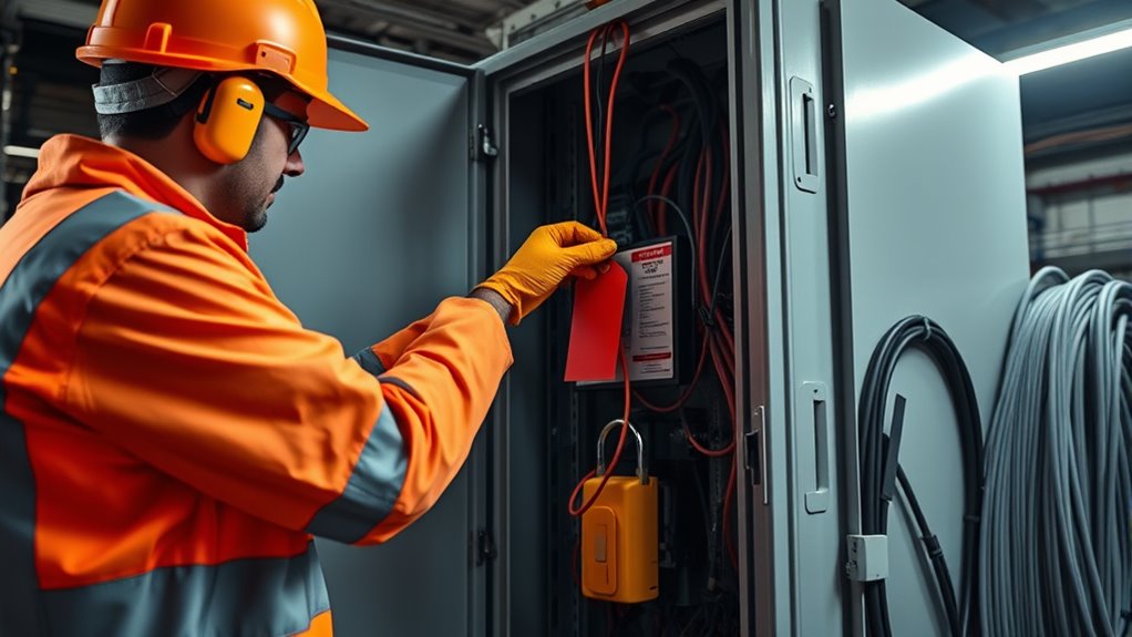 secure power before maintenance