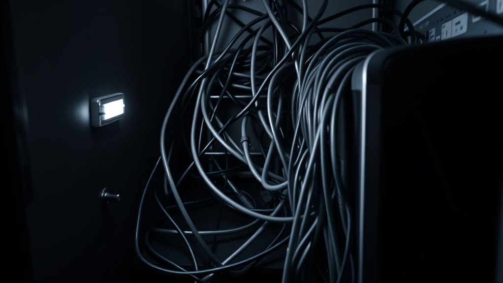 tight space cable management