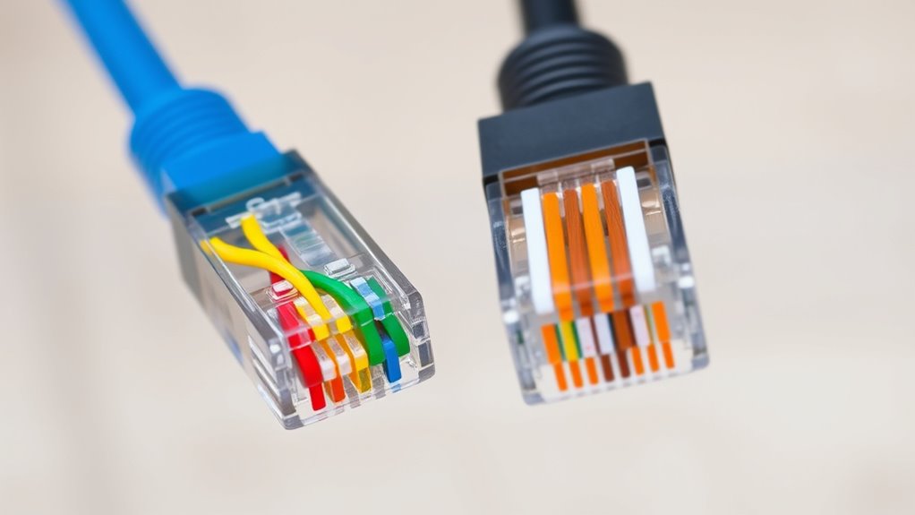 use correct cable wiring