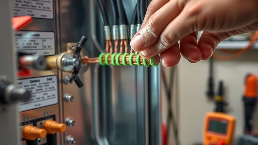 verify electrical grounding connections