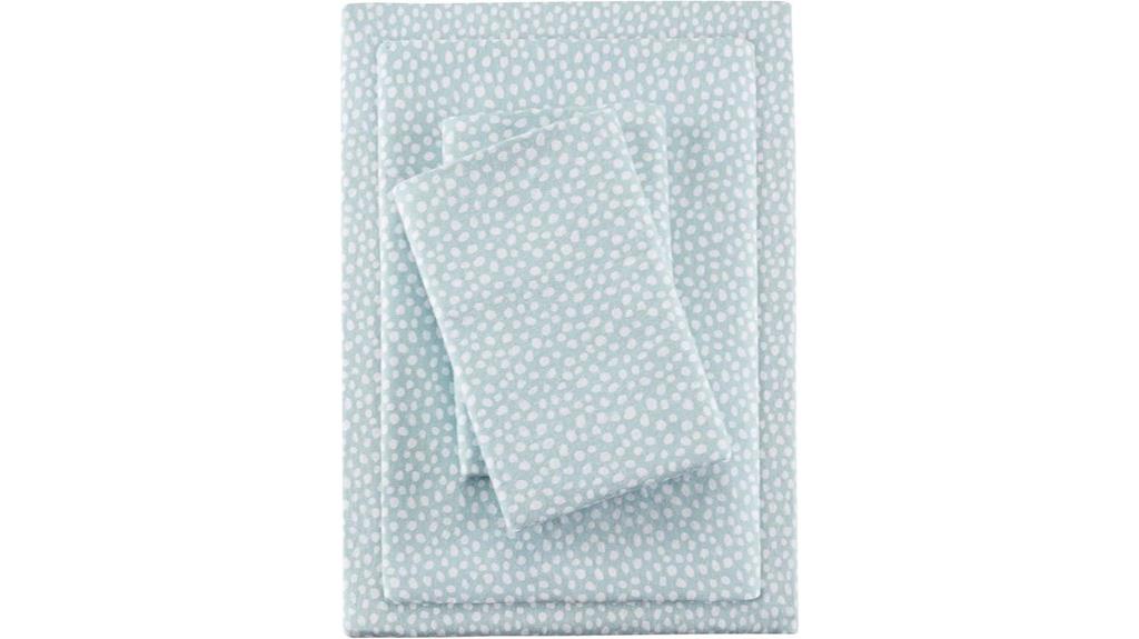 aqua dots cotton sheets