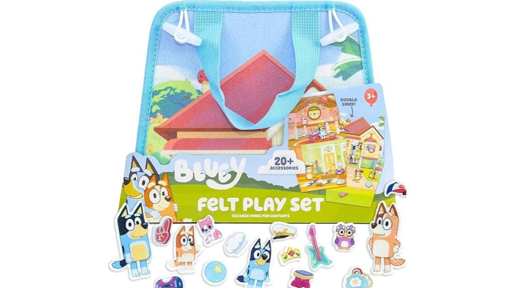 bluey plush playset
