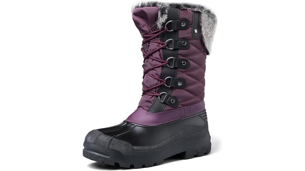 insulated waterproof snow boots