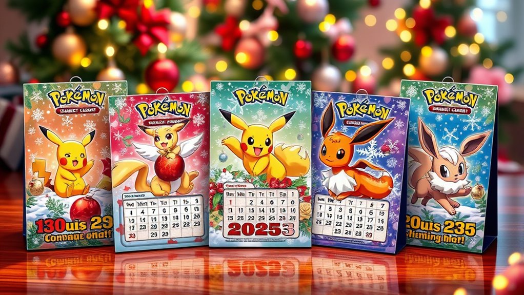 top pok mon tcg calendars