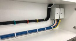 cable management in utility areas