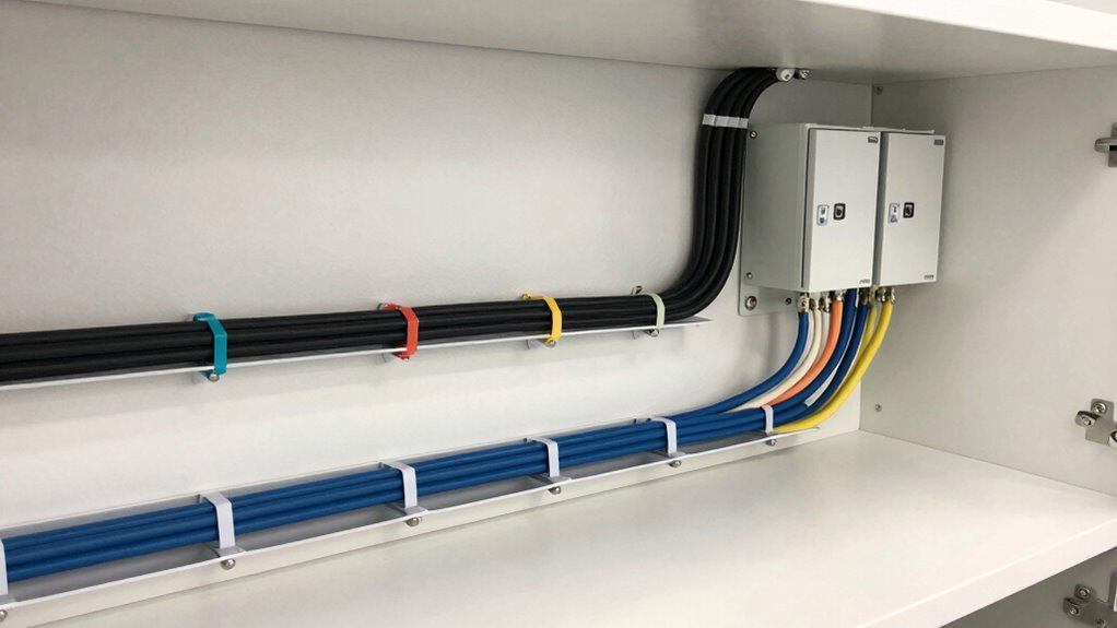 cable management in utility areas