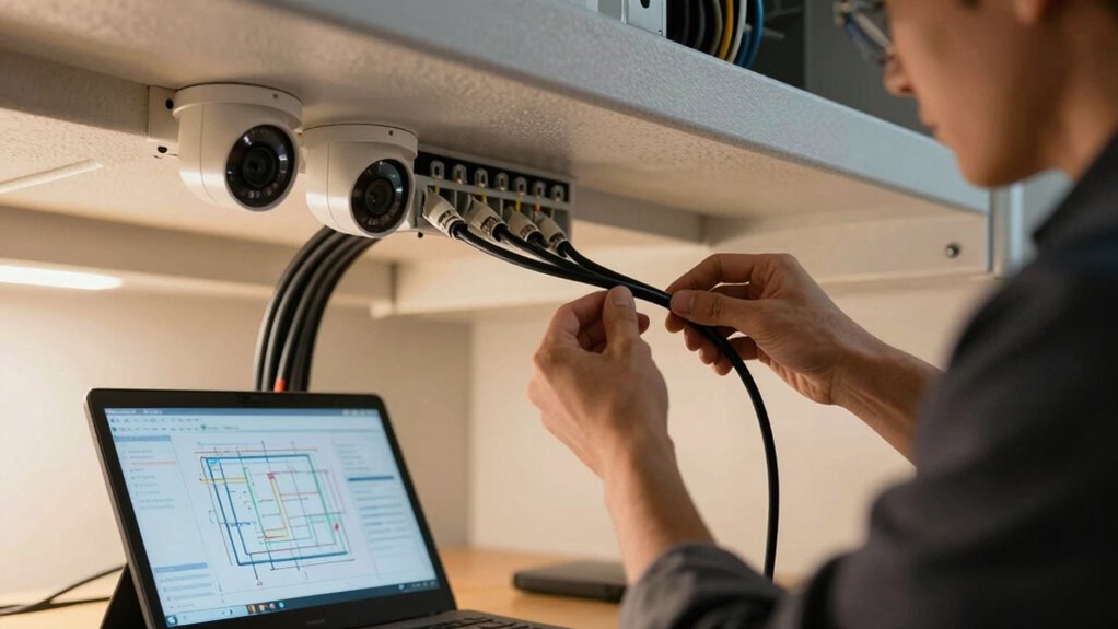 camera and door wiring