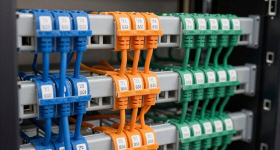 clear consistent cable labels