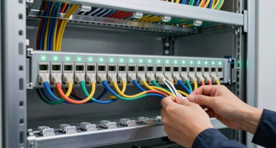 clear organized cable layouts