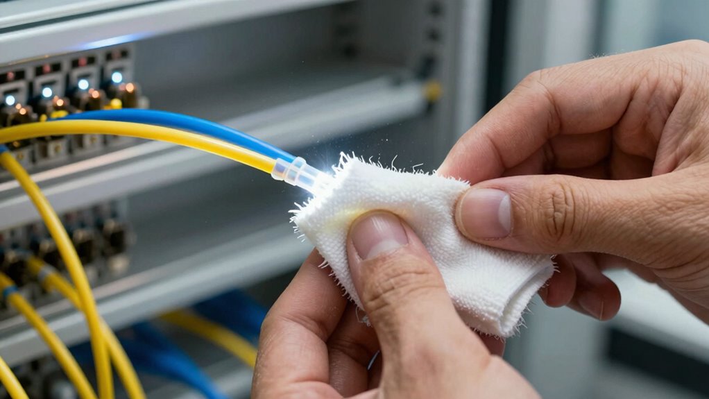 consistent proper fiber cleaning