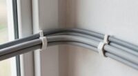 secure cables around corners