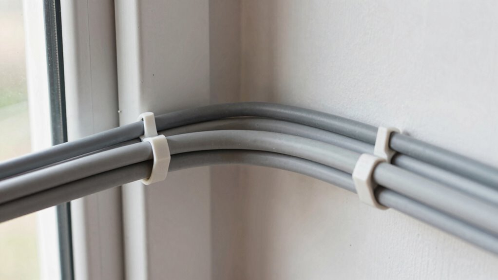 secure cables around corners