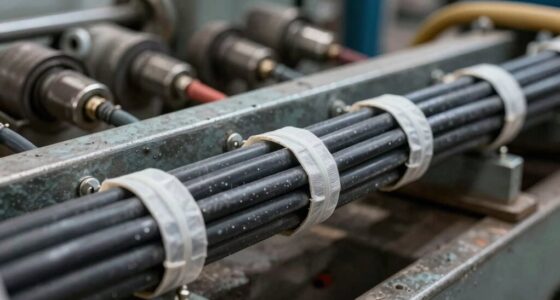 secure cables near machinery
